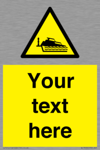 Custom warning grounding cruiser on lock cill